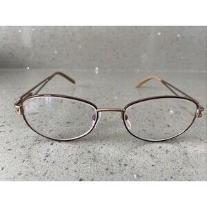Rembrandt American Eyeglasses Frames ONLY Greta 54-18-140 Cognac full rim
